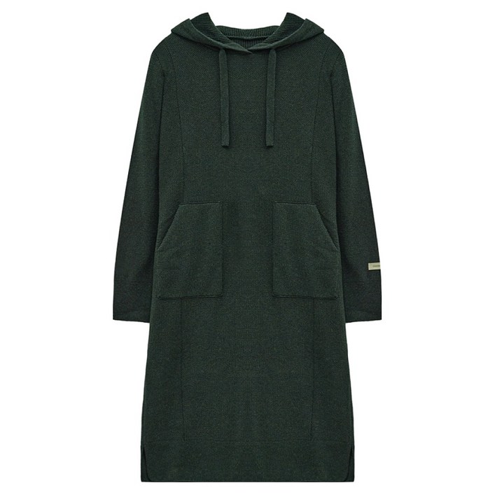 샤트렌 여성용 울 캐시미어 니트 후드 보온 스웨터 원피스 HCBWSW206