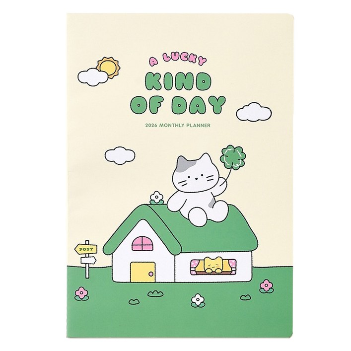 모던하우스 2026 버터패밀리 먼슬리 다이어리, 혼합색상, 1개