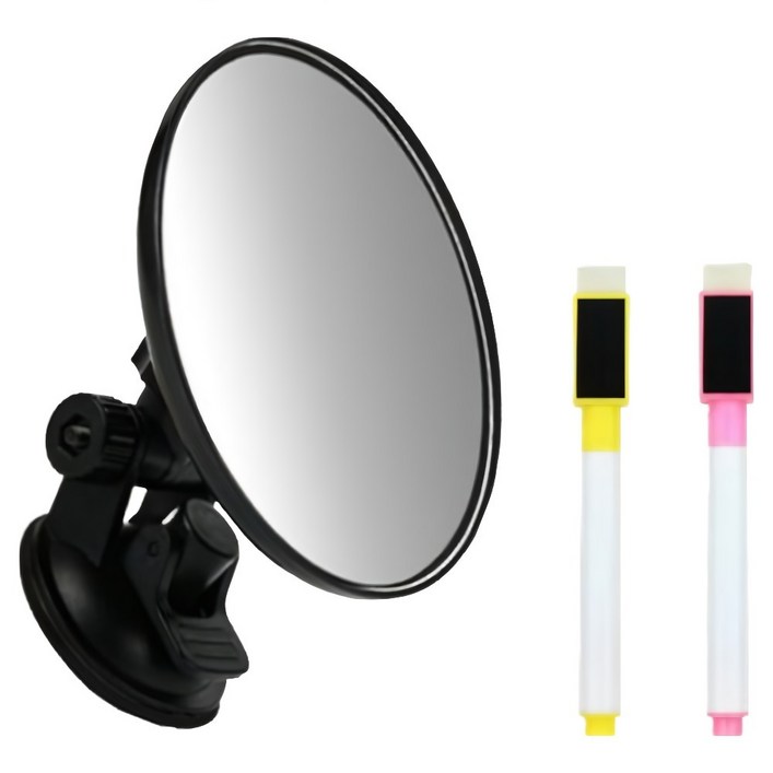 홈앤더 홈인테리어 감성샷 볼록거울+마카2종, 9.5cm, 단일색상, 1개