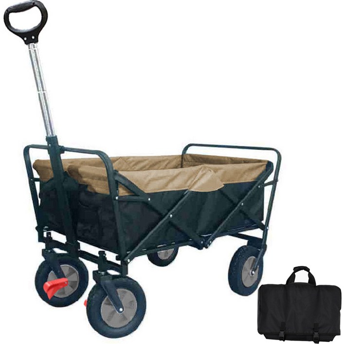 아웃도어포레스트 캠핑 폴딩 웨건 캠핑카트  보관용 가방 세트 캠핑웨건