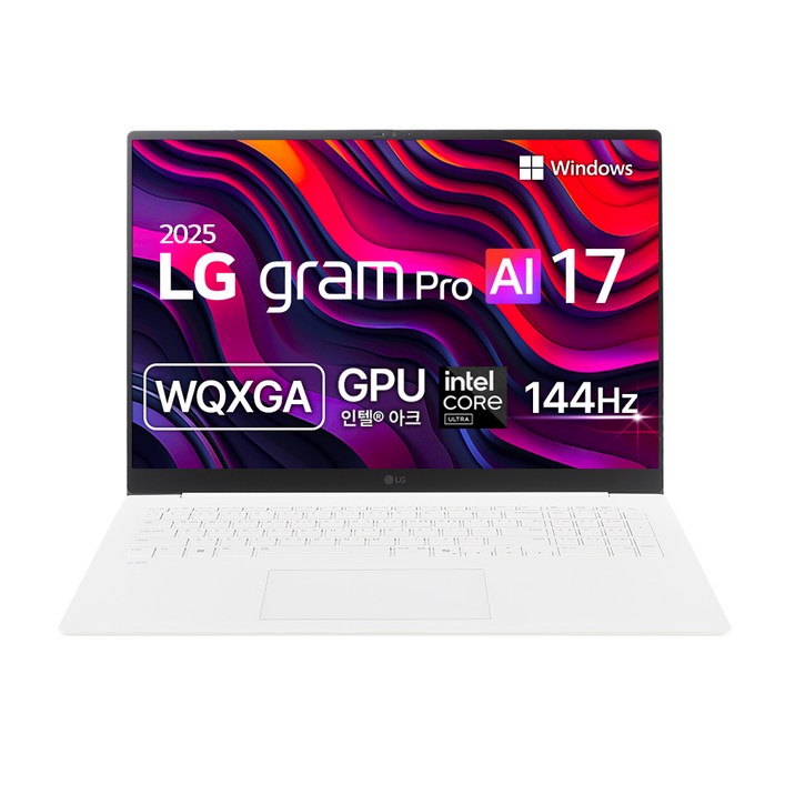 LG전자 2025 그램 Pro AI 17 WQXGA 코어Ultra7 애로우레이크