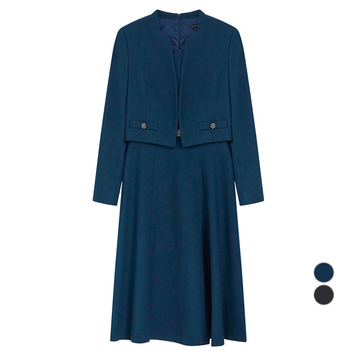 조이너스 여성용 2차 테일러드 자켓 투피스형 머메이드 원피스