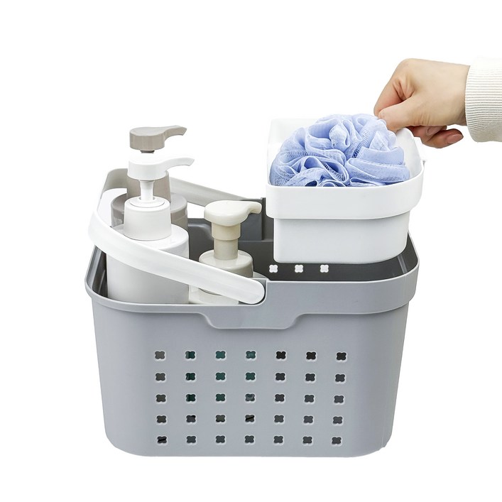 메종드아야 2단 물빠짐 목욕바구니