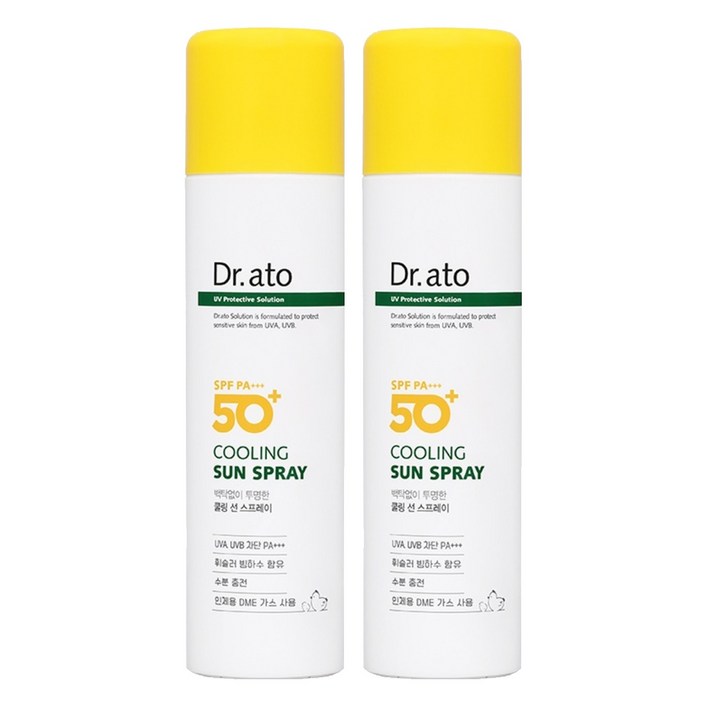 닥터아토 쿨링 선 스프레이 SPF50 PA, 2개, 150ml