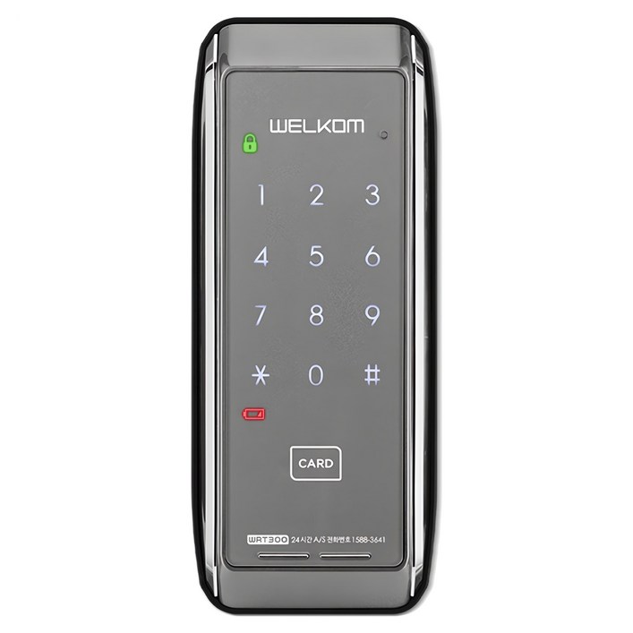 솔리티 웰콤 스마트 보조키 손잡이 없음 도어락 WRT300