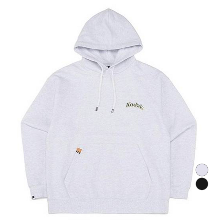 코닥어패럴 남녀공용 레터링 고중량 오버핏 면 후드