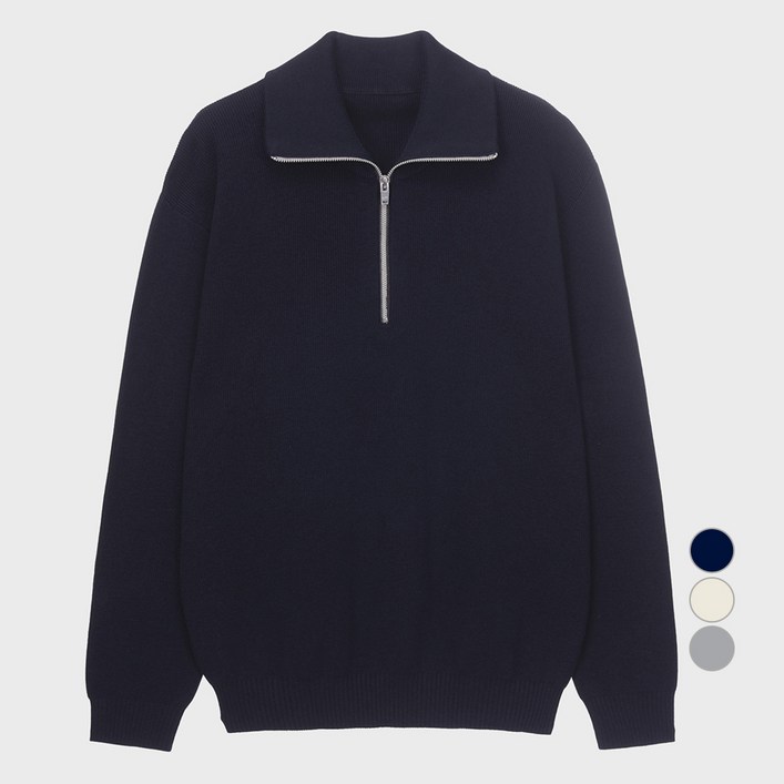 마인드브릿지 남성용 하프집업 니트 MXKT2106