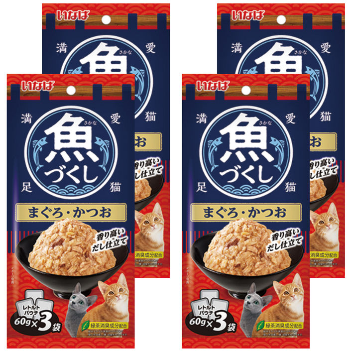 이나바 고양이 생선 가득 파우치