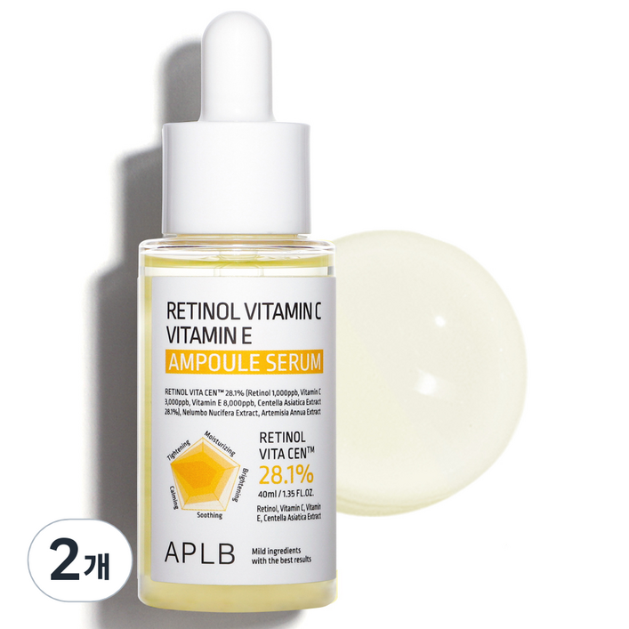 에이플비 레티놀 비타민C 비타민E 앰플 세럼, 40ml, 2개