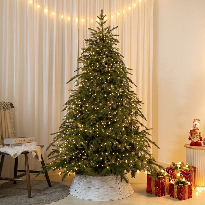 플라워트리 크리스마스 캐롤라이나 트리 내추럴 드롭형