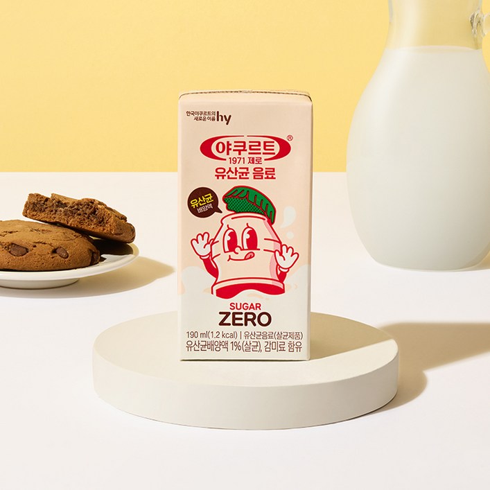 야쿠르트 1971 제로 요구르트, 24개, 190ml