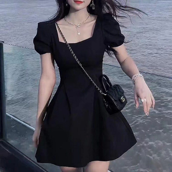 피어니스트 퍼프소매 라인 미니원피스 피어니스트 퍼프소매 라인 미니원피스
