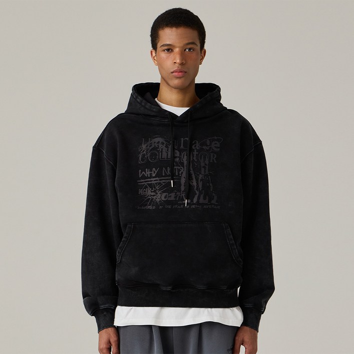 어반에이지 남녀공용 COLLECTOR 피그먼트 오버 후드티