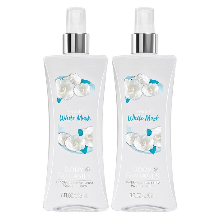 바디판타지 바디미스트 프레쉬 화이트 머스크, 236ml, 2개