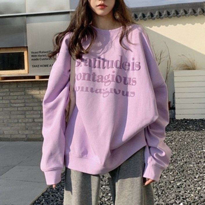 메이드제이 파스텔 그래픽 맨투맨