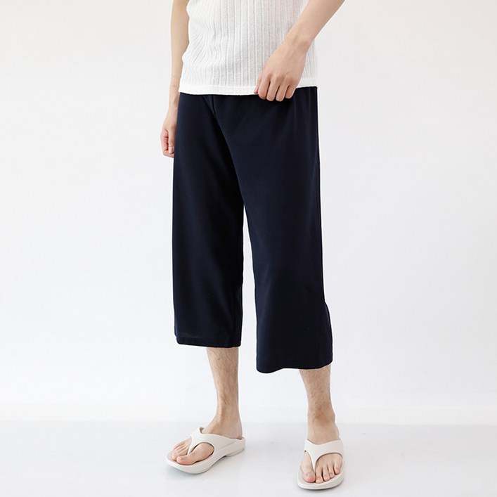 해리슨 남성용 8부 와이드 트레이닝 밴딩 팬츠 HA1049 WOD1023