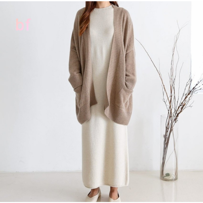 hm 홀가먼트 코니 캐시미어 울 롱 니트 원피스