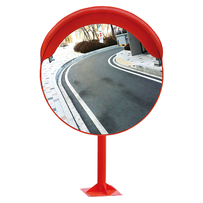 PC반사경 600파이 앙카지주세트, 주황, 1개