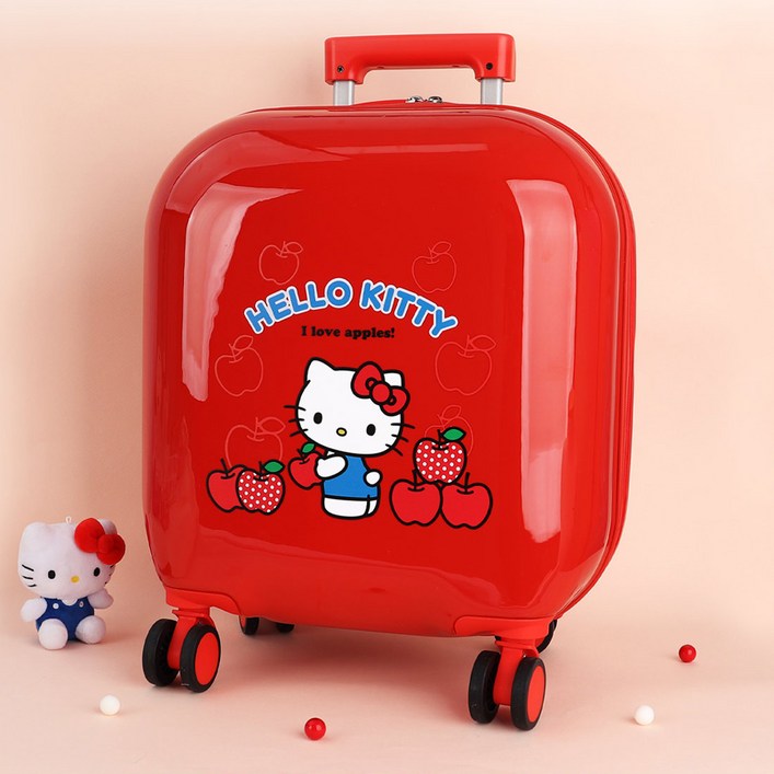 산리오 헬로키티 홀리데이 18인치 여행 캐리어 기내용 하드 캐리어