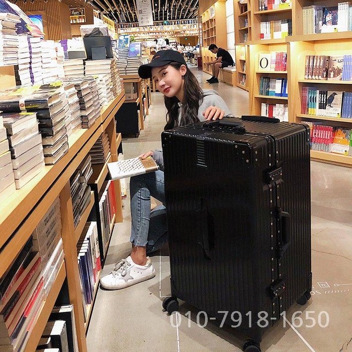 40인치 50인치 캐리어 대용량 여행가방 블랙 바퀴형 수납 트렁크 확장형