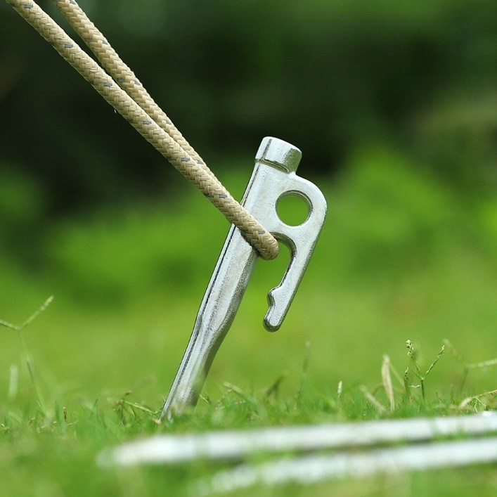 캠핑 고강도 스테인리스 텐트 단조펙 타프펙 4P 6P세트 304스텐, 30cm