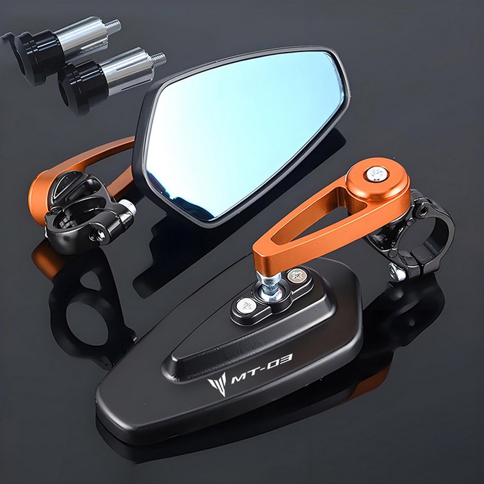 YAMAHA 호환 MT03 MT 03 오토바이 백미러 범용 스쿠터 엔드 핸들 미러