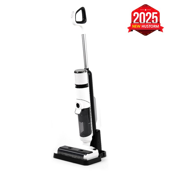 휴스톰 2025년 신제품 신개념 아쿠아 듀얼클린  무선 진공물걸레 청소기 자동 열풍건조 시스템