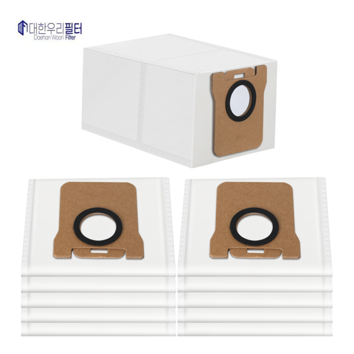 대한우리필터 샤오미 로봇청소기 X10 X20 드리미 L10s L20 Ultra 호환 먼지봉투, 10개, 수량