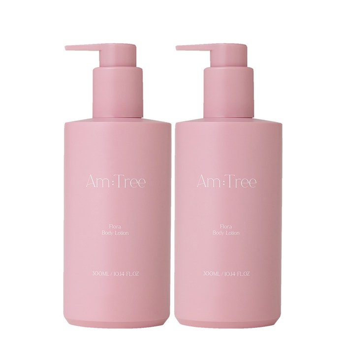 에이엠트리 플로라 향좋은 퍼퓸 고보습 바디로션 꽃 장미향, 2개, 300ml