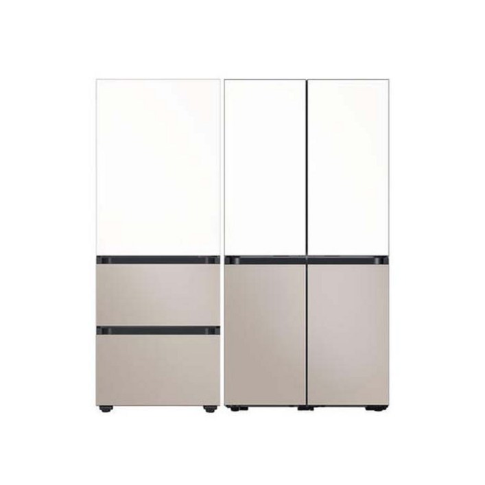 삼성 비스포크 키친핏 냉장고 김치냉장고 세트 RM70F63R2ZGRQ33DB74C1AP메탈 김냉색상선택