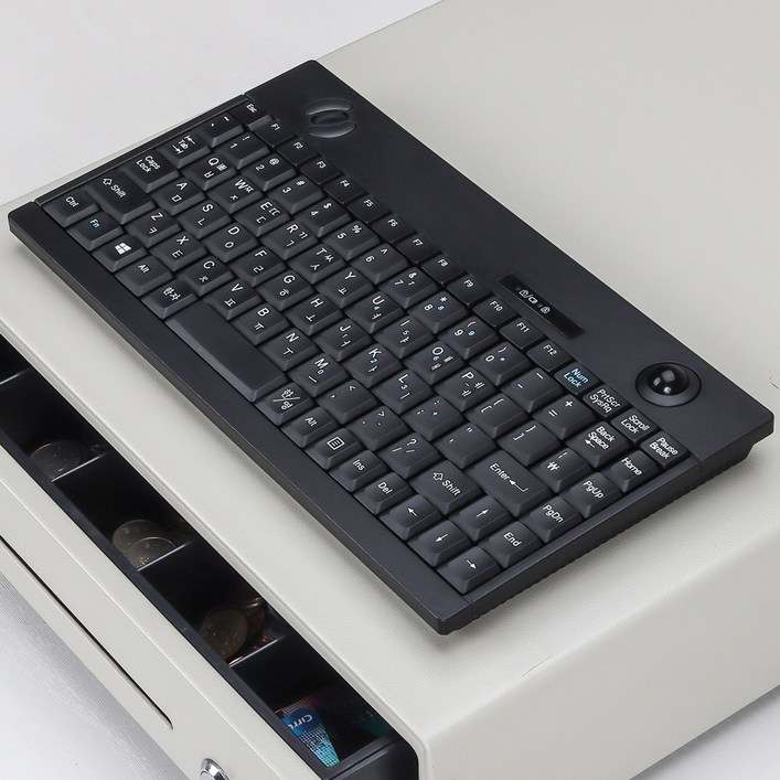 PANWEST RMK380mini 무선 미니 트랙볼 키보드, RMK380mini (단일상품)