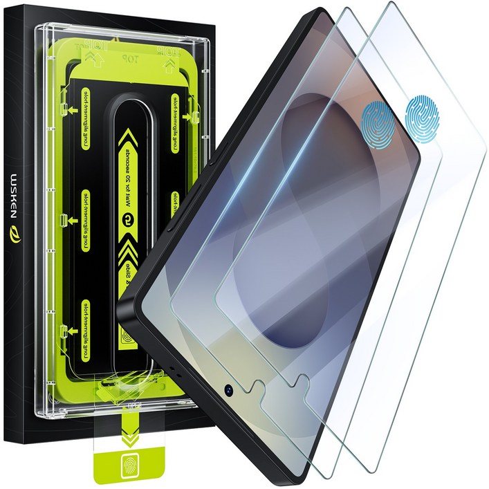 WSKEN 고화질 9H+강화유리 액정보호필름 자동흡착먼지제거수트는, 2개