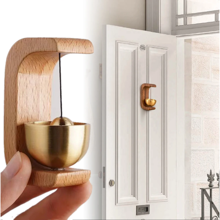 우드 현관 미니 자석 도어벨 선물 복을데려오기