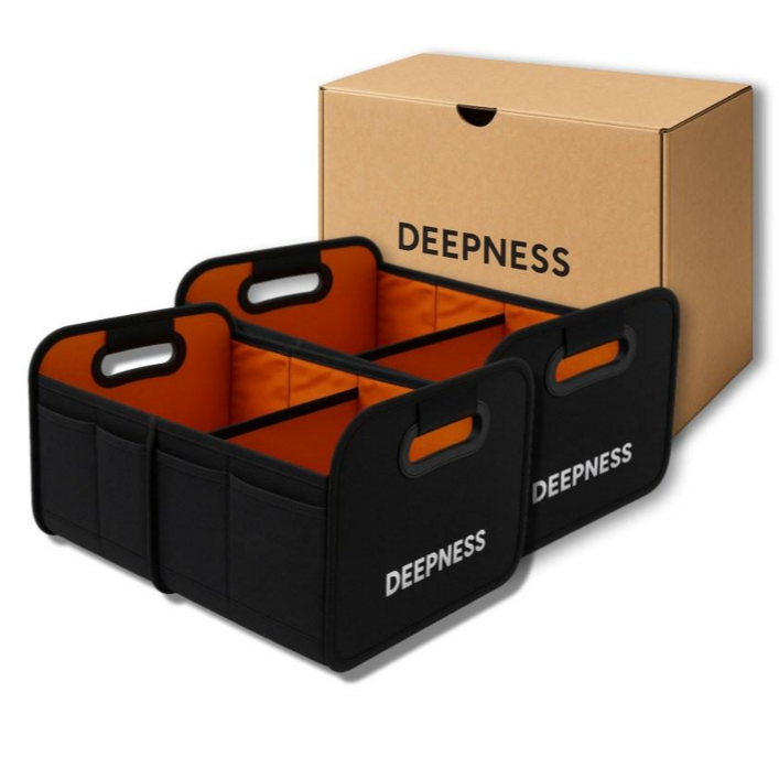 딥빡 차량용 접이식 다용도 트렁크 정리 수납함, 2개