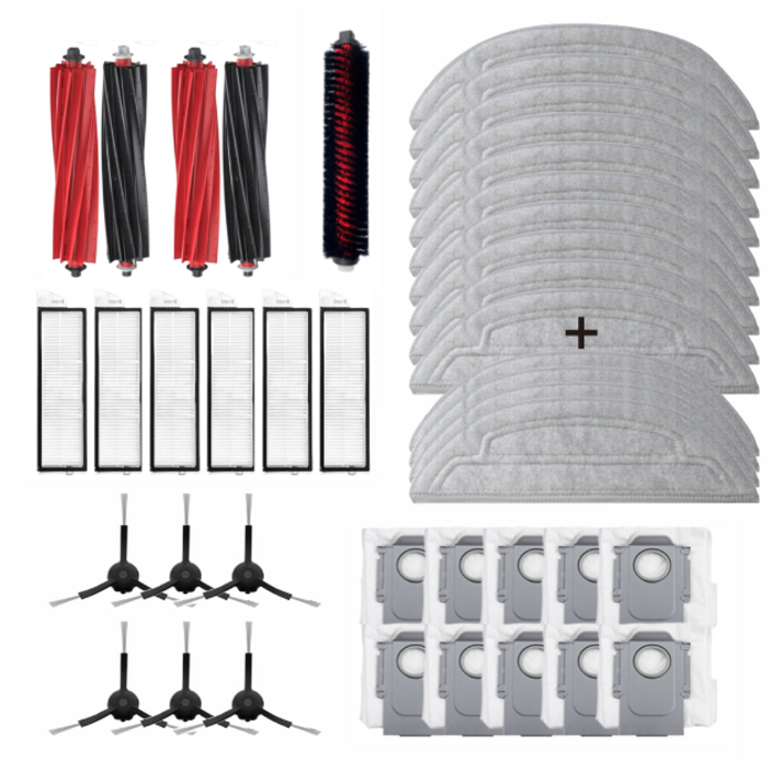 호환 로보락 소모품 S8 Pro Ultra 물걸레 더스트백 필터 브러쉬 6-1년 구성품, 1개, 6개월구성품