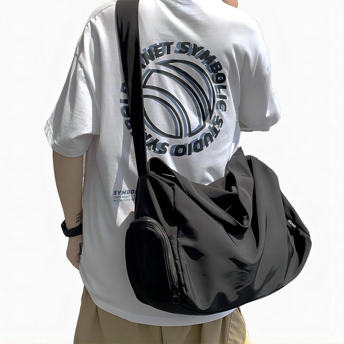 나일론 남성 방수 대용량 여행용 메신저백 크로스백 힙색 빅 사이즈 힙백 힙쌕  MY-6126