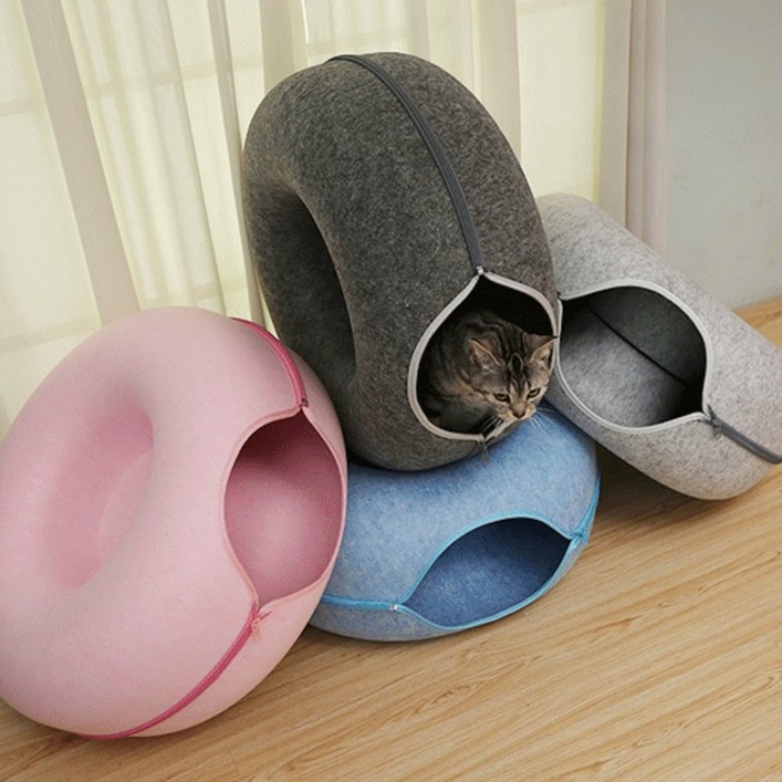 PETCA 고양이 숨숨집 고양이집 터널 고양이도넛 하우스 - 쇼핑앤샵