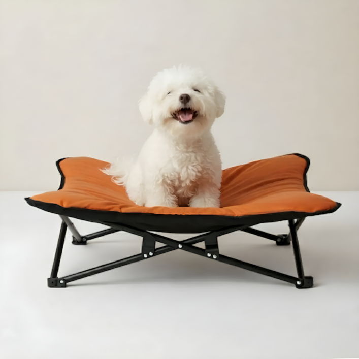 펫올웨이즈 애견용 접이식 캠핑 해먹, 1개, 오렌지