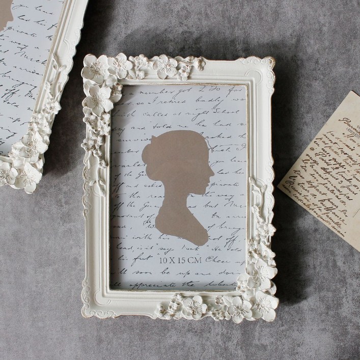 슈비아 양방향 벽걸이겸용 엔틱 탁상액자 4x6