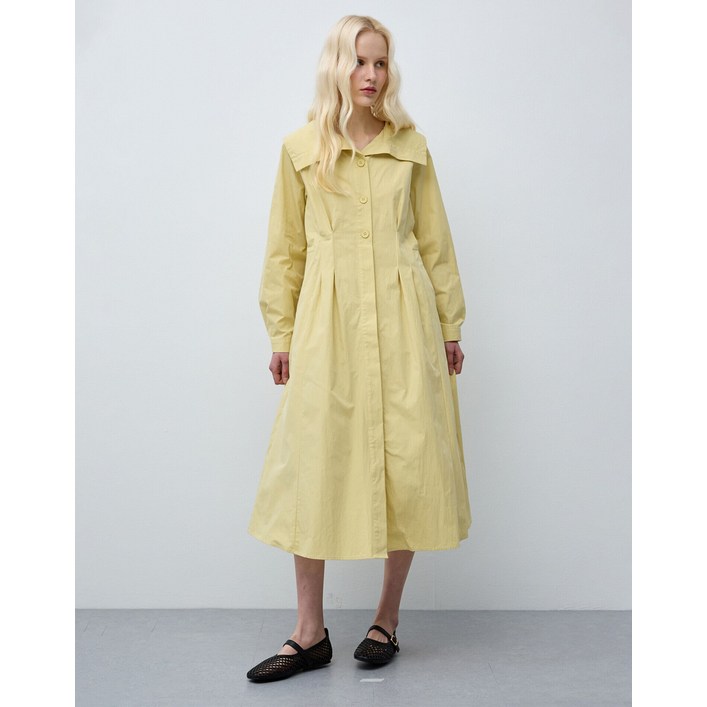 르샵 직영 러 단추 주머니 뒷밴딩 원피스-L2F16WOP080