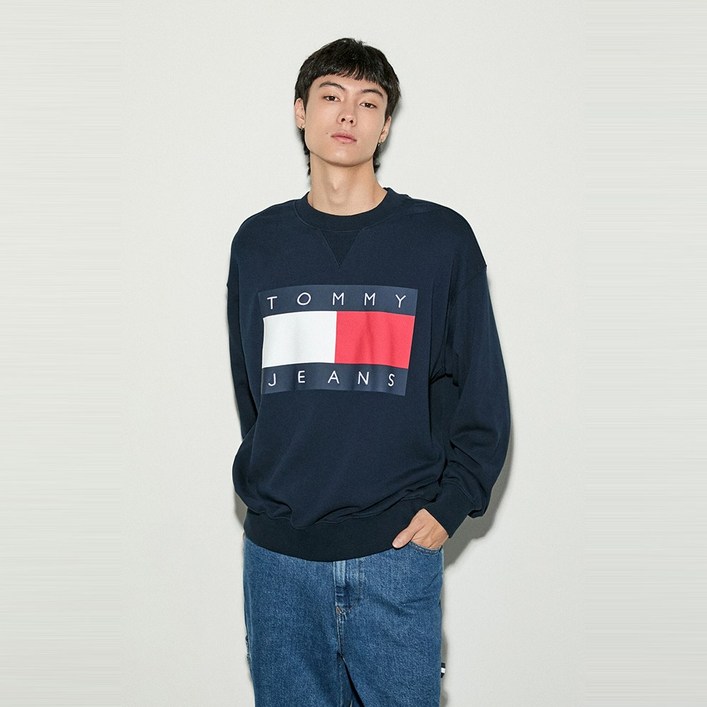 타미힐피거 릴렉스 빅플래그 스웨트셔츠 (T32E6TTO10TMT2C1G)