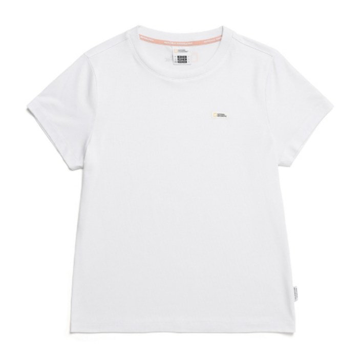 [내셔널지오그래픽] N242WTS210 여성 트러타 드라이실 반팔 티셔츠 SMALL LOGO WHITE