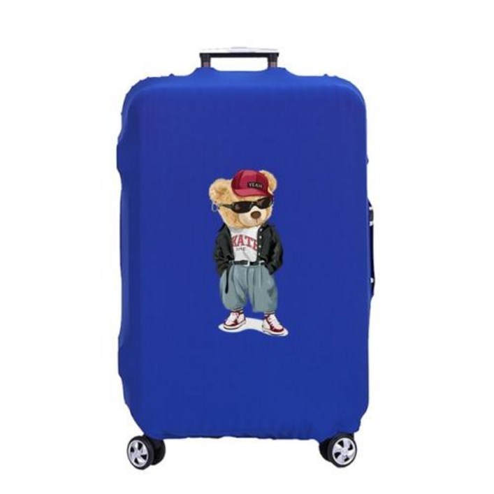 캐리어 커버 수하물 가방 보호대 두꺼운 탄성 먼지 긁힘 방지 보호 케이스 트롤리 세트 재킷 베어 18-32 인치