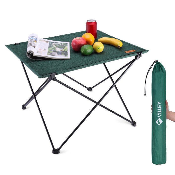 VILLEY 초경량 대형 패브릭 캠핑 접이식 테이블 23인용