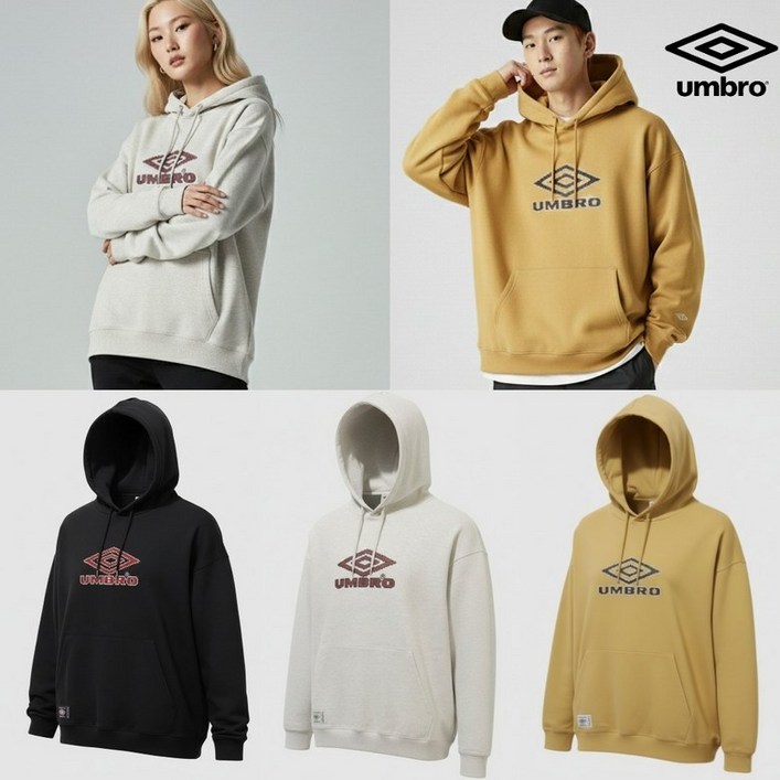 백화점출고 엄브로 티셔츠 긴팔티 남자 여성 브릿 캐주얼 크래프트 후드 긴팔티셔츠 반팔티