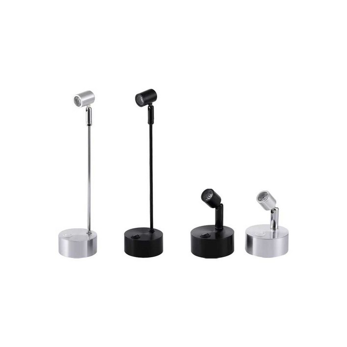 스팟 조명 led 미니 단스탠드 건전지 무선 진열장 스포트라이트 배터리