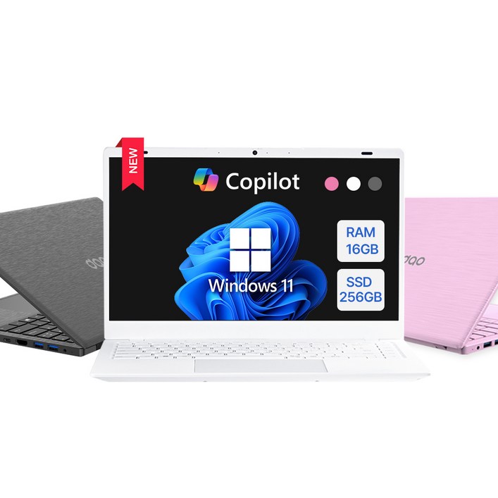 다오북 2025 14인치 1.32kg 윈도우11 탑재 컬러 노트북, 14-N100CCW, WIN11 Home, 16GB, 256GB, 화이트