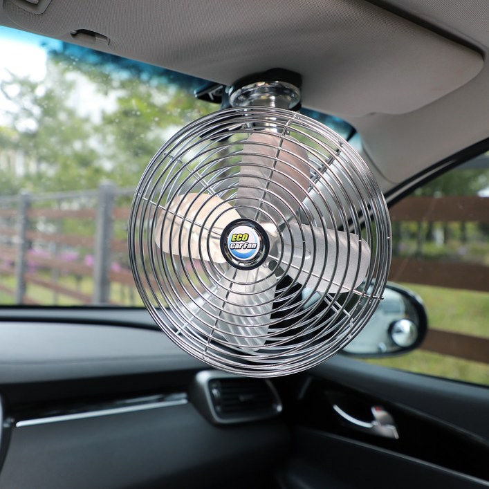ECO 차량용 선풍기 12V 24V 에코카팬 흡착식 집게식 피스식 메탈 화물차 자동차 선풍기