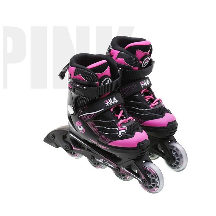 FILA 인라인스케이트 X-ONE POP 아동 키즈 어린이 주니어 1mm단위사이즈조절 고성능베어링 쿨메쉬원단