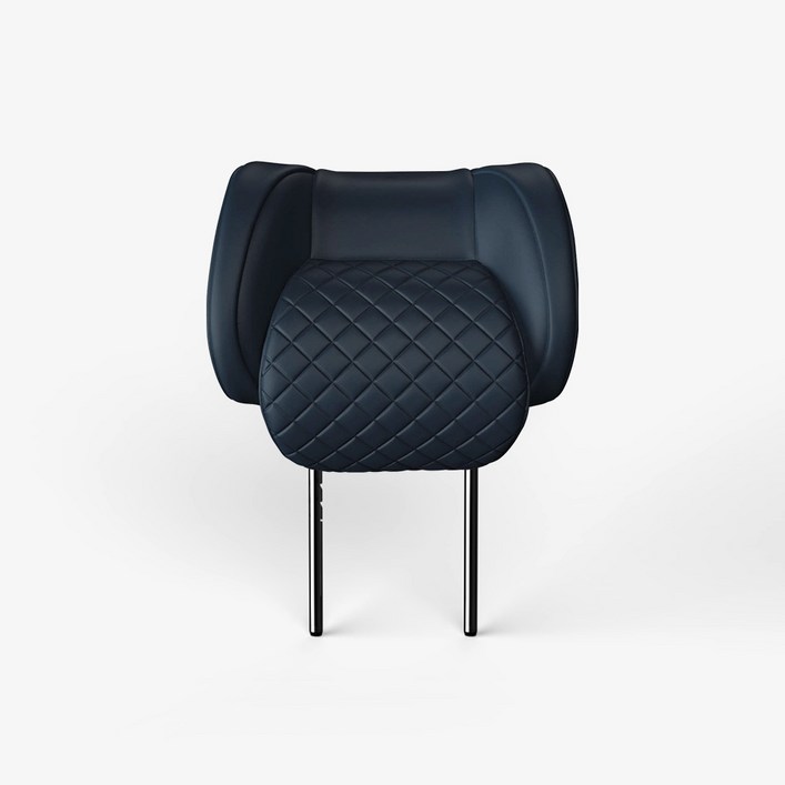 아임반 SP누빔 2세대 헤드레스트 차량용 목쿠션 자동차 목베개 1P, 1개, 네이비블루